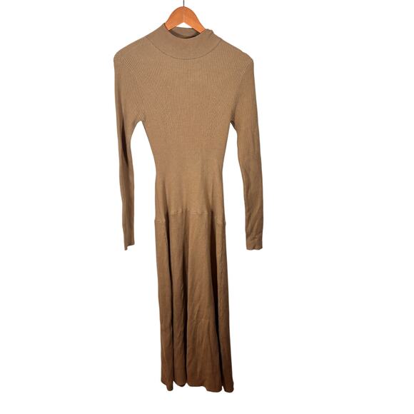 Jonathan Simkhai Standard Sage Green Cashmere Blend Open Back Maxi Dress - Picture 2 of 4